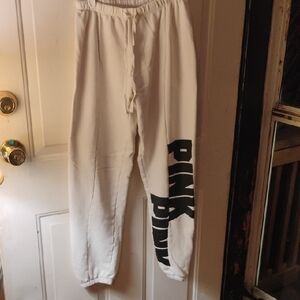 PINK Victoria's Secret White Logo Tag Detail